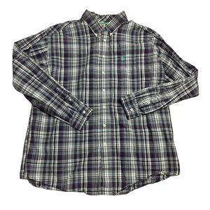 Cinch Mens Size XXL Purple Long Sleeve Button‎ Front Western Cowboy Shirt